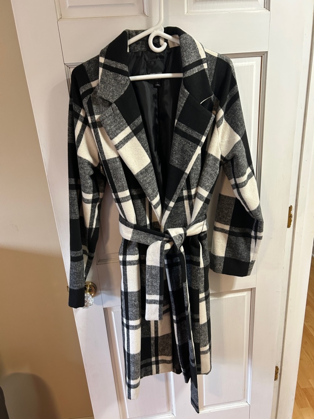Simply Vera Vera Wang Black Satin-Lined Coat